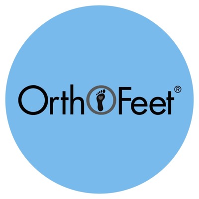 Orthofeet logo that links to a shoe catalog for orthopedic shoes available at Mount Joy Foot Clinic in Markham Ontario